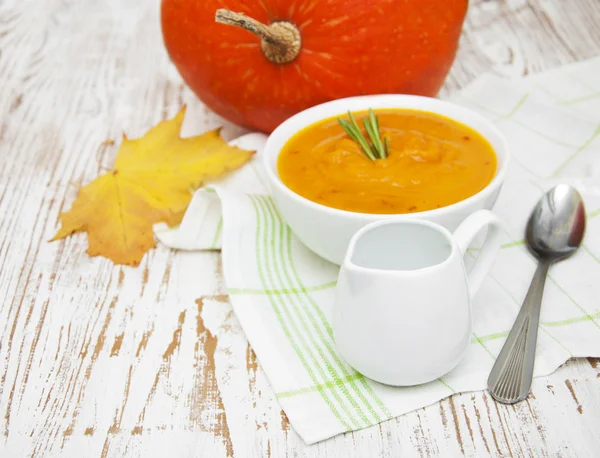 Kürbissuppe — Stockfoto