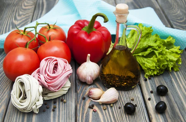 Ingredientes para massas italianas — Fotografia de Stock