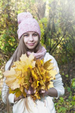 Portre sonbahar Park