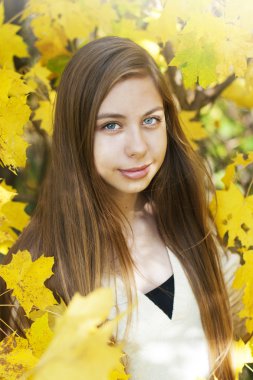 Portre sonbahar Park