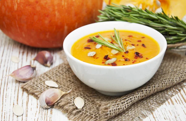 Kürbissuppe — Stockfoto