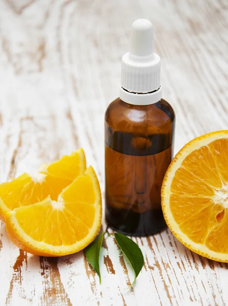 Orange essential oil — Stock Photo, Image