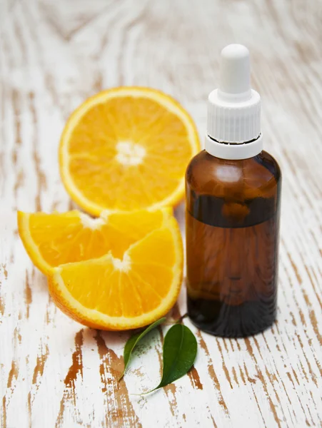 Orange essential oil — Stock Photo, Image