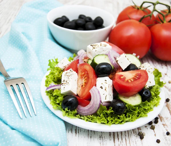 Fresh Greek salad — Stock Photo, Image