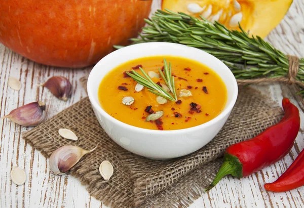 Kürbissuppe — Stockfoto