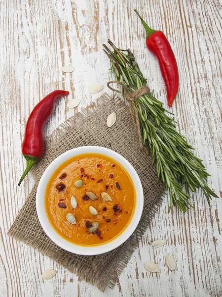 Sopa de calabaza — Foto de Stock