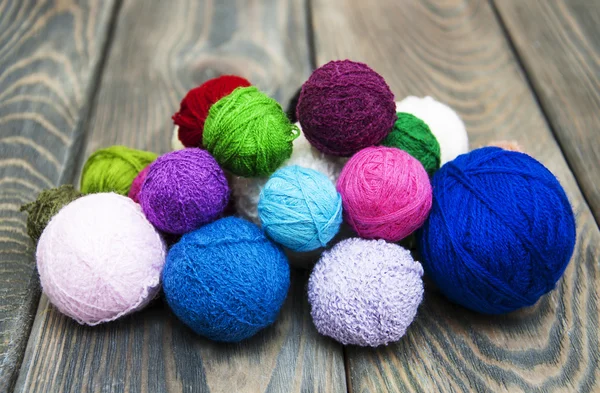 Color woolen clews — Stock Photo, Image