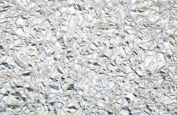 Crumpled tin foil background — Stock Photo, Image