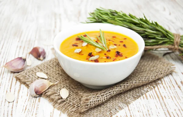 Kürbissuppe — Stockfoto