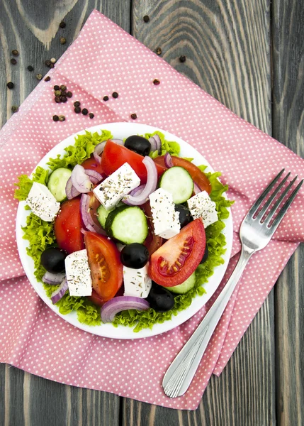 Salata greceasca proaspata — Fotografie, imagine de stoc