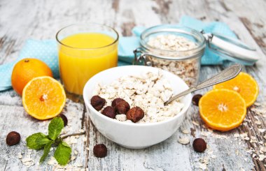 Sağlıklı kahvaltı.