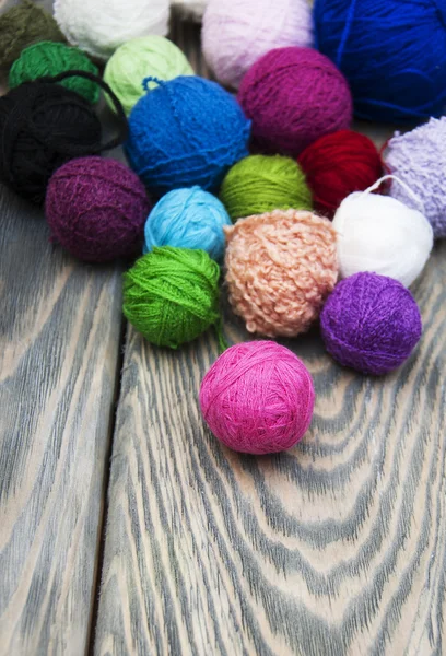 Color woolen clews — Stock Photo, Image