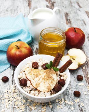 Sağlıklı kahvaltı.