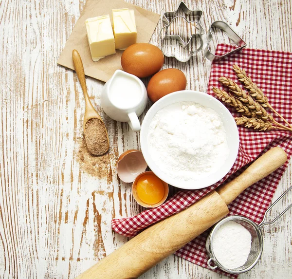 Baking ingredients — Stock Photo, Image