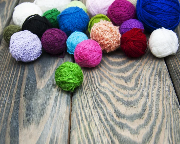 Color woolen clews — Stock Photo, Image