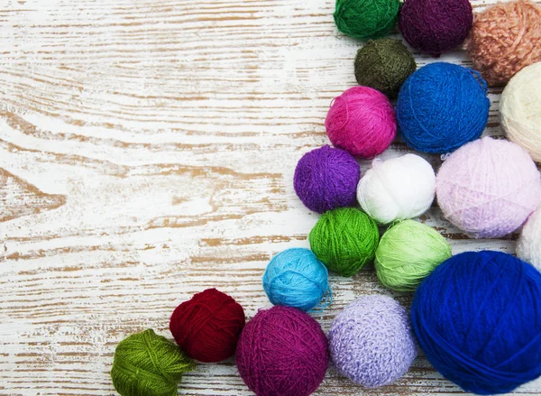Color woolen clews — Stock Photo, Image