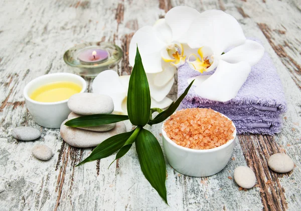 Orchideeën spa — Stockfoto