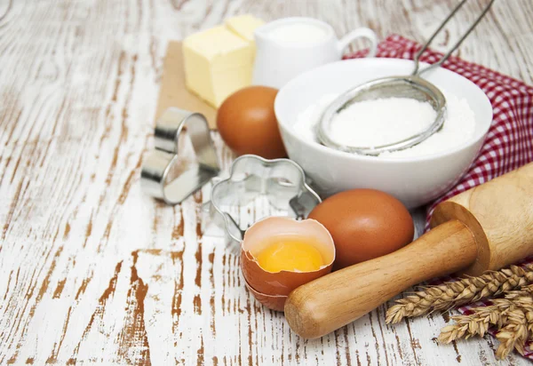 Baking ingredients — Stock Photo, Image