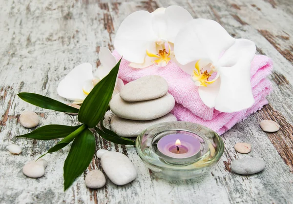 Orchideeën spa — Stockfoto