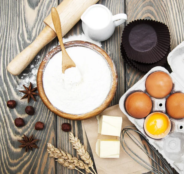 Baking ingredients — Stock Photo, Image