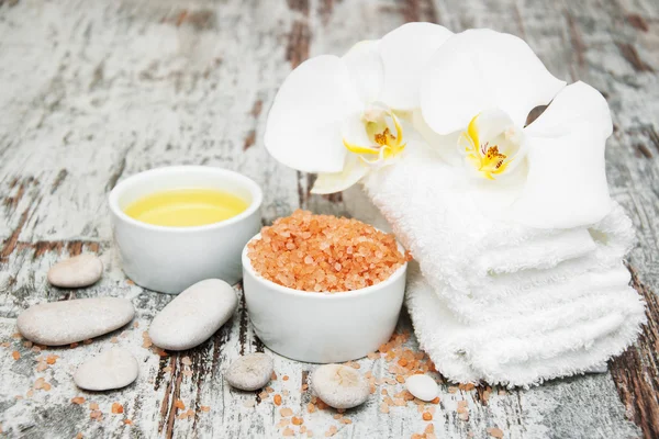 Orchideeën spa — Stockfoto