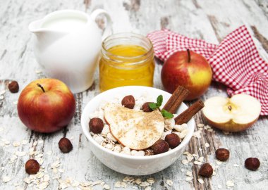 Sağlıklı kahvaltı.