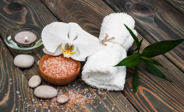 Orchideeën spa — Stockfoto