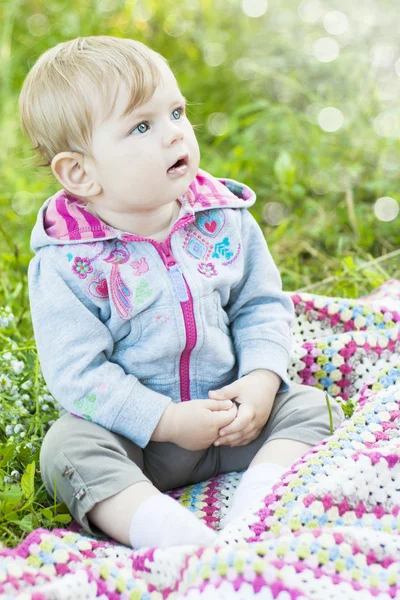 Pretty little baby portrait — Stock Photo, Image