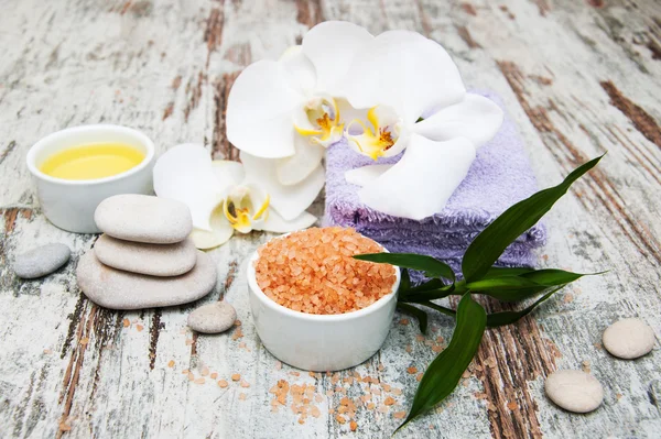 Orchideeën spa — Stockfoto