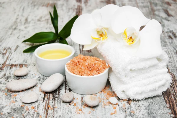 Orchideeën spa — Stockfoto