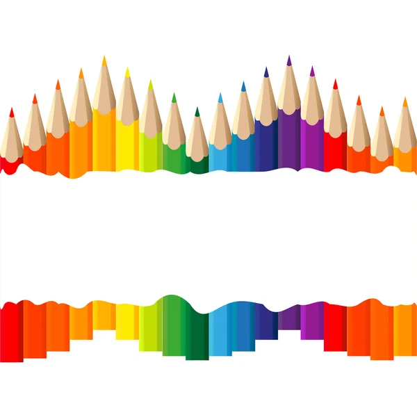 Färgade pennor — Stock vektor