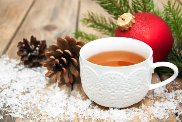 Hot christmas tea — Stock Photo, Image