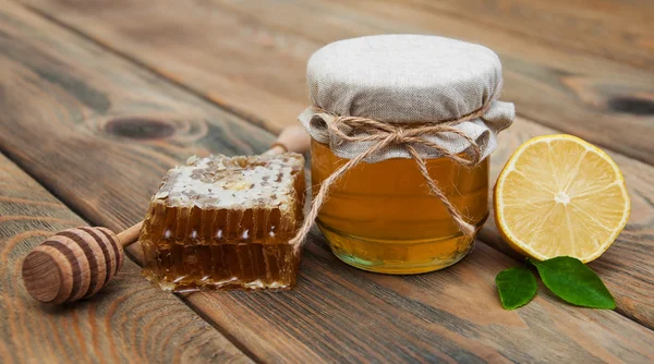 Honing en citroen — Stockfoto