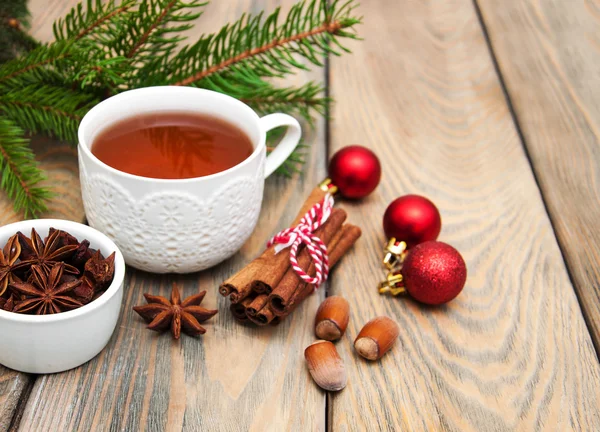 Hot christmas tea — Stock Photo, Image