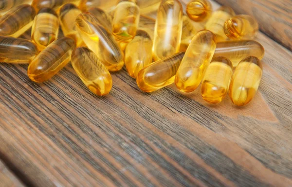 Vissen olie capsules — Stockfoto