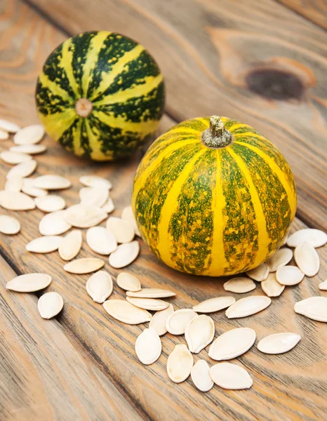 Outono Abóboras e sementes — Fotografia de Stock