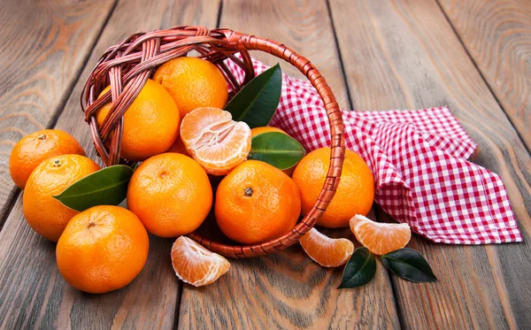 Juicy orange tangerines — Stock Photo, Image