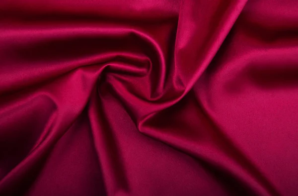 Red silk fabric background — Stock Photo, Image