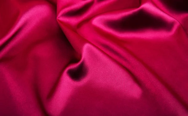 Red silk fabric background — Stock Photo, Image