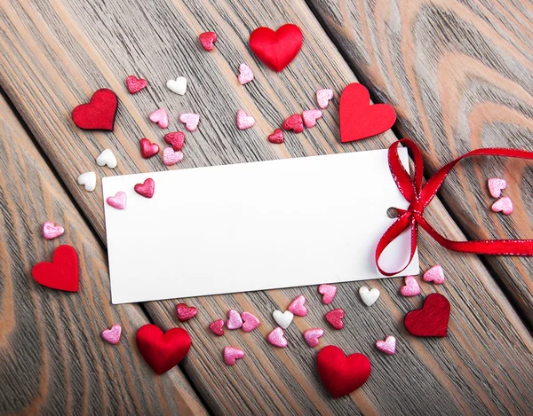 空白のバレンタイン カード — ストック写真