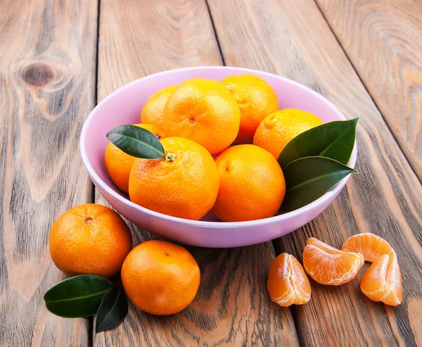 Juicy orange tangerines — Stock Photo, Image