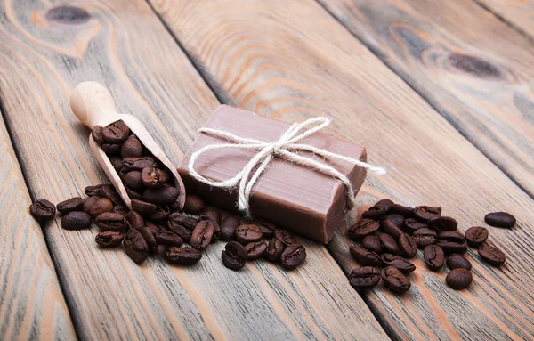 Handmade coffee scented soap — Stock Photo, Image