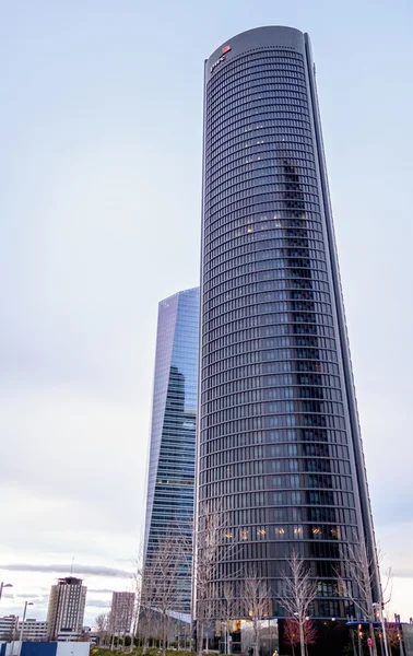 Cuatro torres business area (ctba) bygga skyskrapor — Stockfoto