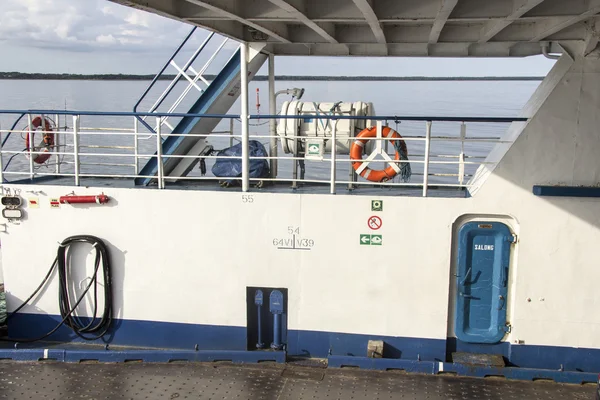 Cargo ship deck — Stock Photo, Image