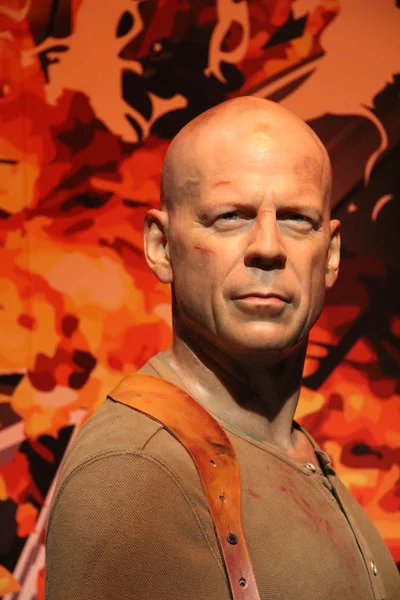 Bruce Willis statua di cera — Foto Stock