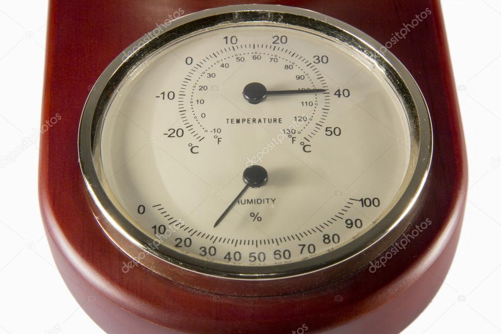 Temperature, humidity and air pressure measuring barometer
