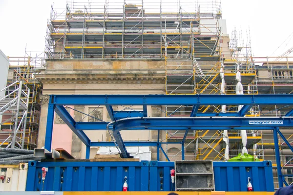 Construction scaffolding - building safety equipment — Stock Photo, Image