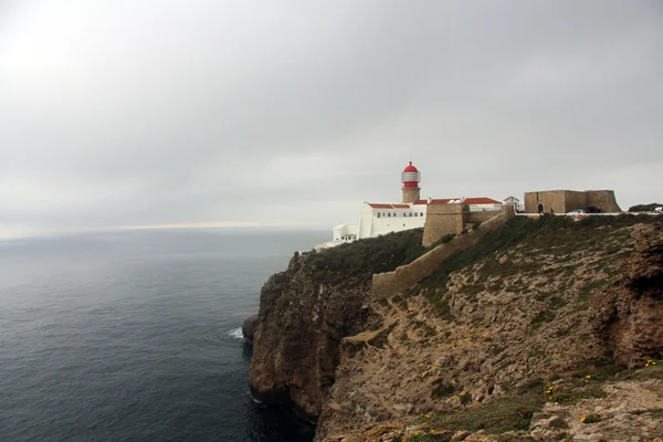 St. Vincent Lighthouse Cape in Algarve, Portugal — Stock Photo, Image