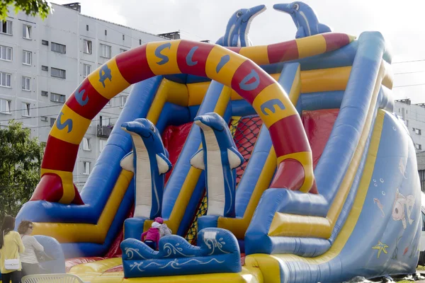 Rubber slide for kids — Stock Photo, Image