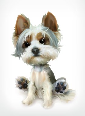 Küçük Puppy, vektör simgesi